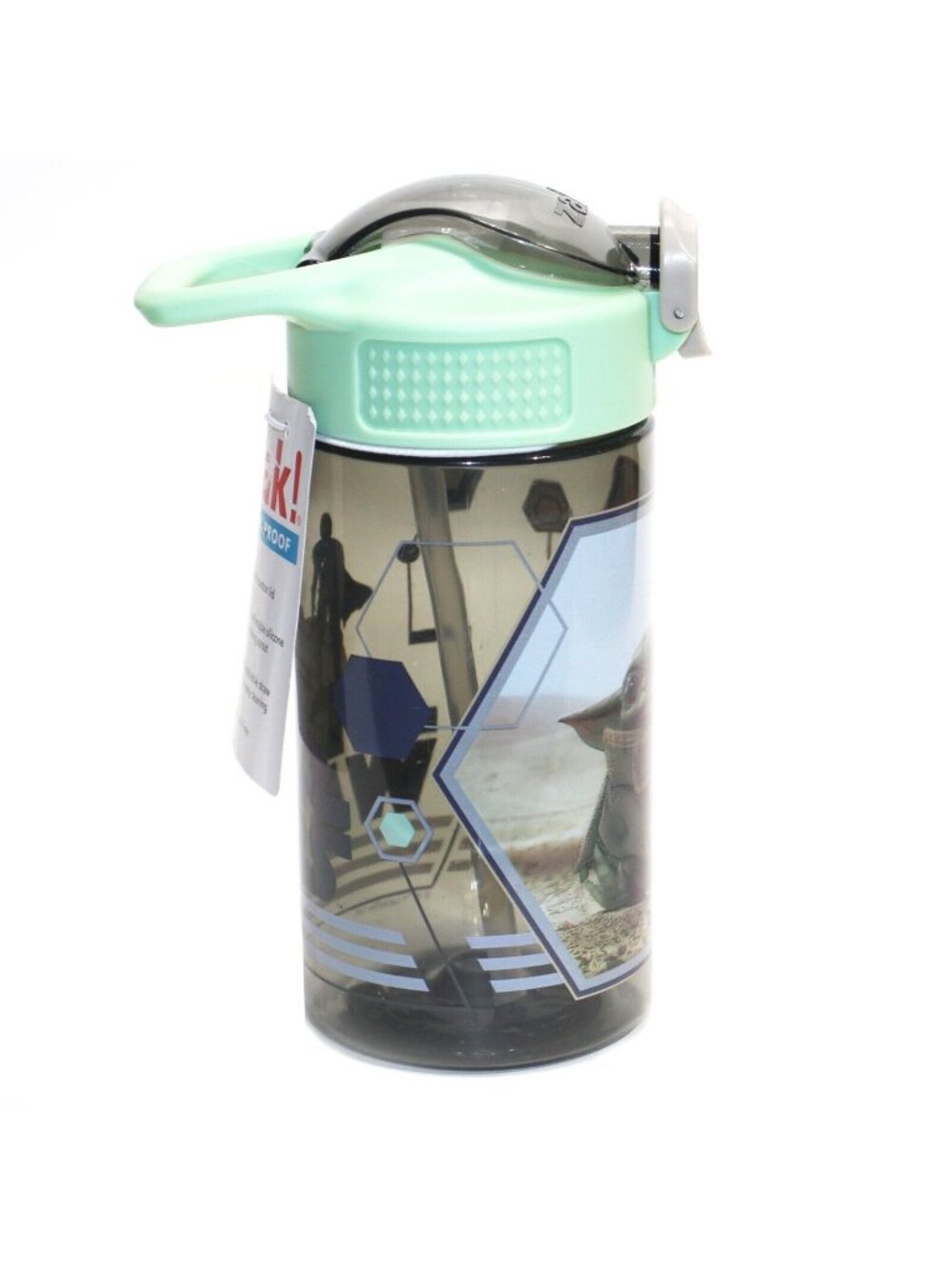 Zak Designs Star Wars Mandalorian Baby Yoda Kids 16 oz Water Bottle